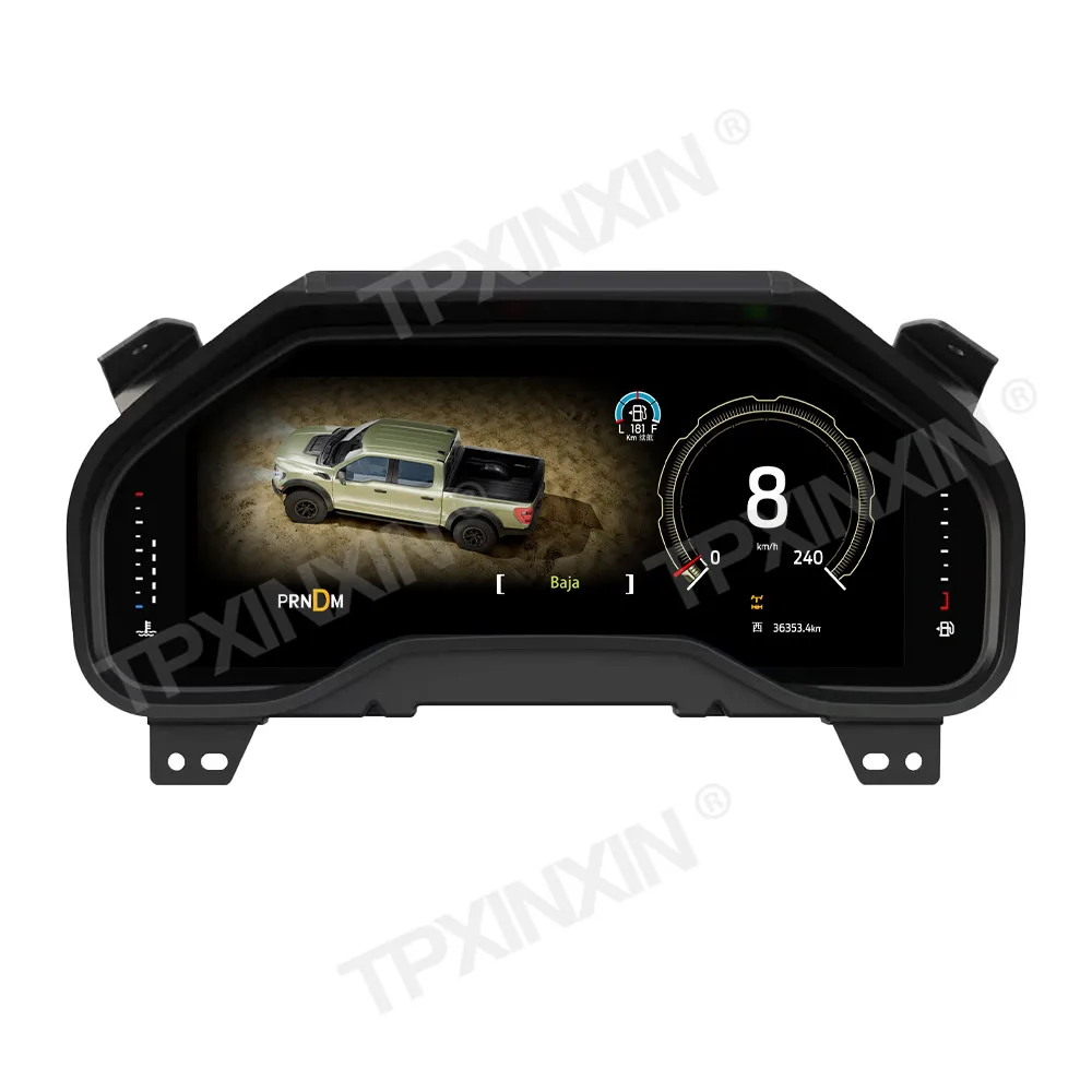 لوحة القيادة التلقائية العنقودية الرقمية لفورد F150 رابتور 2015-2020 F-150 LCD أداة شاحنة عداد السرعة الملاحة سيارة متر الشاشة