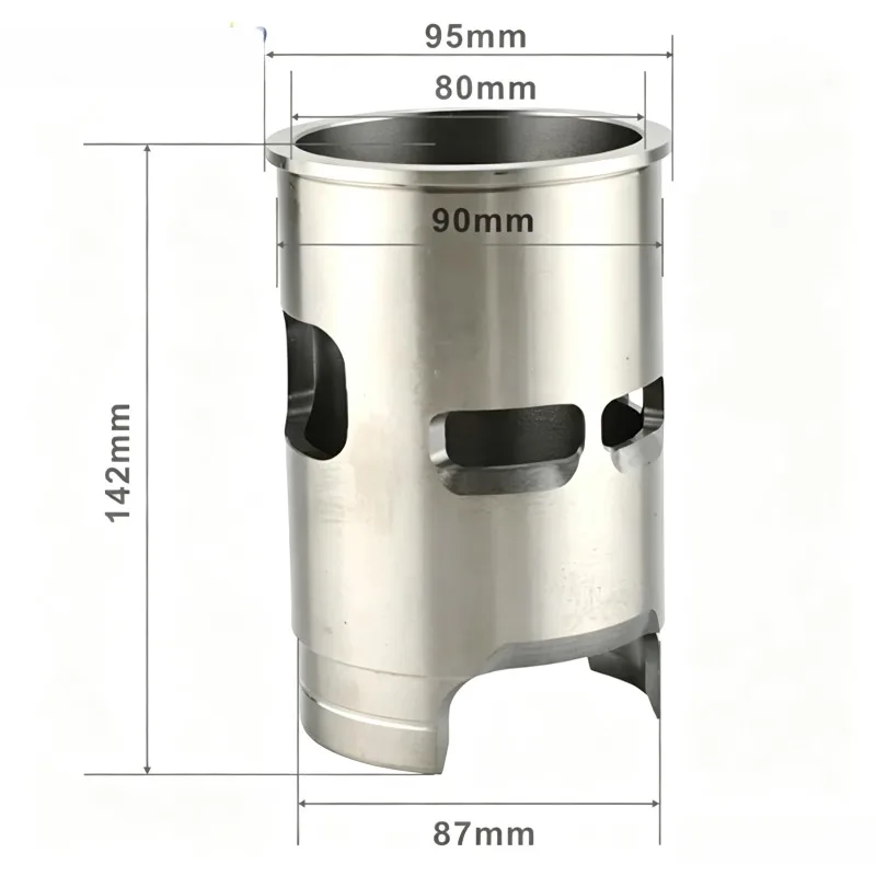 62T-10935-00 496-44402T-00 80mm Cylinder Sleeve Liner for Yamaha WaveRunner XL700 Watercraft PWC Outboard Engine Spare Parts