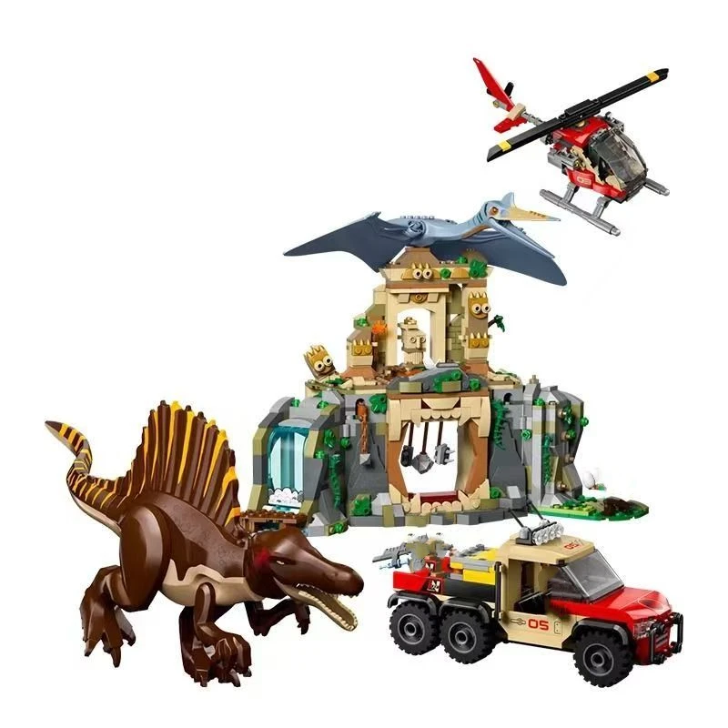 Compatibele sets van derden Dinosaur World Park Series bouwstenen 76949 Giganotosaurus Allosaurus speelgoed - afbeelding 1