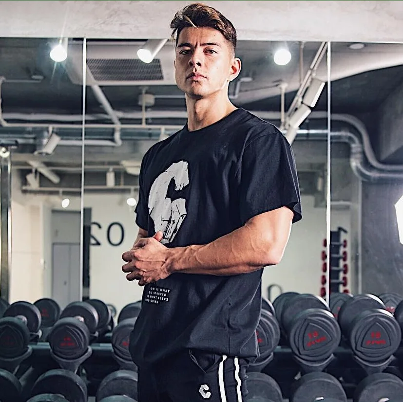 

2025 Summer New LYFT Fitness Xinjiang Cotton T-shirt Summer Sports Casual Running short-sleeved Exercise Loose T-shirt