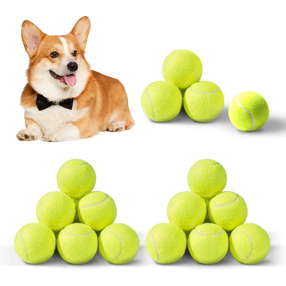 6 PCS Tennis Launcher Special 5cm Ball DogElastic Professional Tennis Throw MachinePortable Toy Only The Ball No Machine