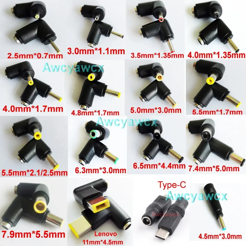 DC-Netzstecker 5,5 mm 2,1 mm 2,5 mm Buchse auf Stecker Laptop Tablet PC Adapter 4,0 mm 1,7 mm 3,5 mm 1,35 mm 3,0 mm 1,1 mm 0,7 mm 2,0 mm 0,6 mm
