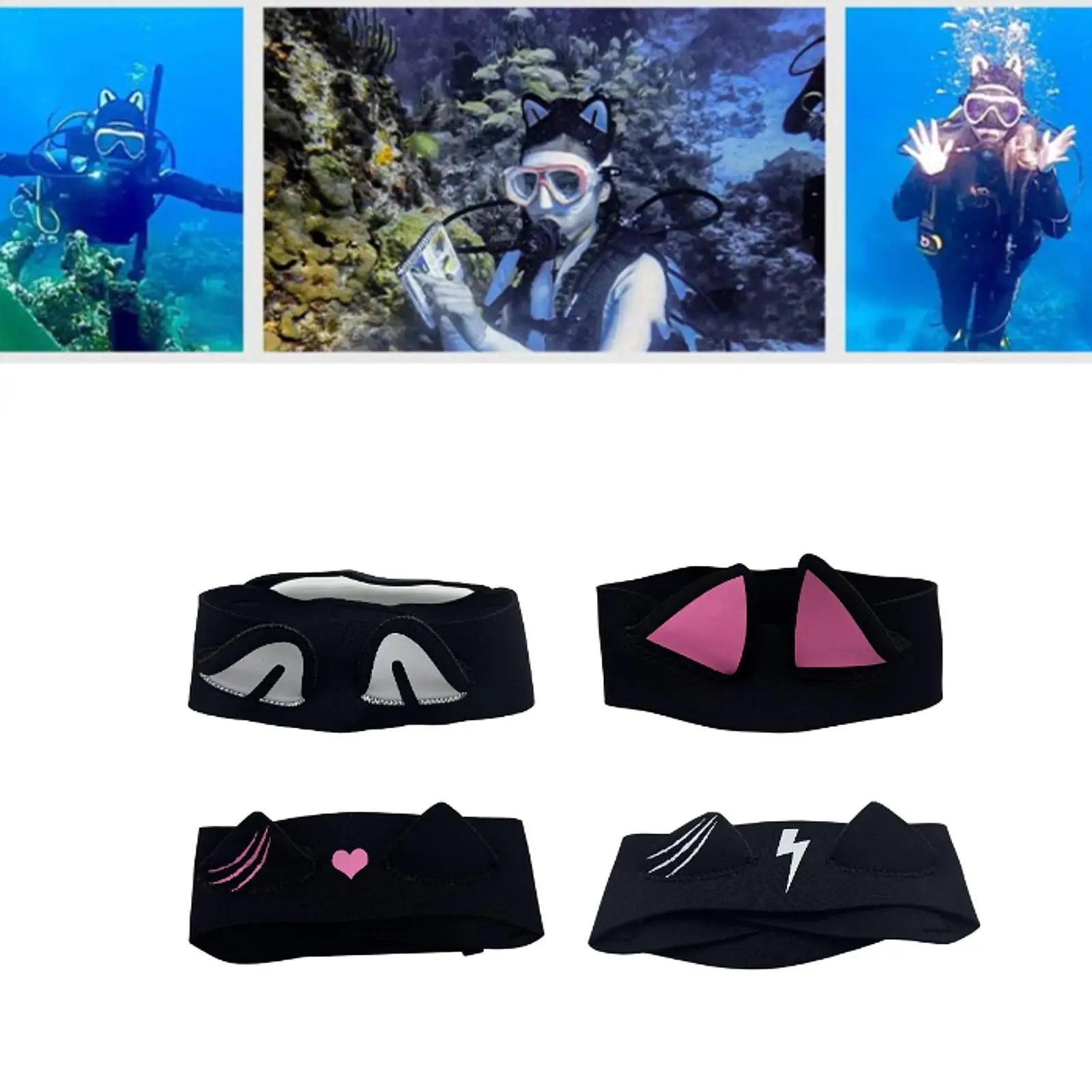 

Swimming Headband, Outdoor Cute Accessories, Protective Equipment Universal Neoprene Bathing Water Sports Ear Cover
