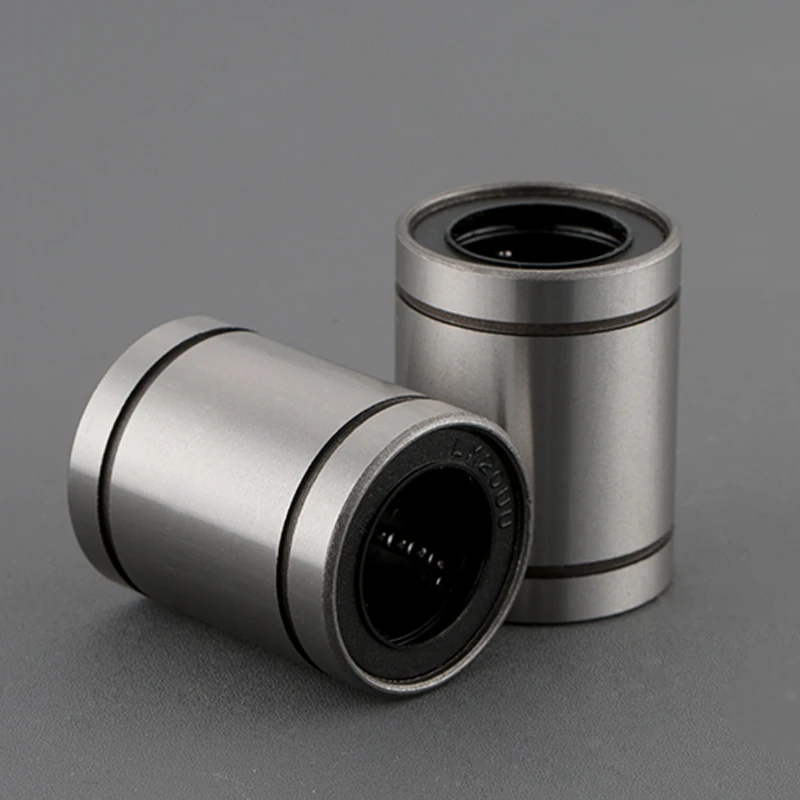 양면 고무 도장 선형 모션 볼 베어링 부싱, LM20UU, 20x32x42mm, 8 개