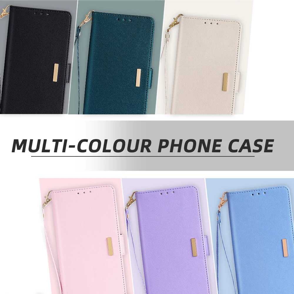 Magnetic Side Buckle Card Slot Leather Wallet Case For Samsung Galaxy A57 A37 A17 A07 A56 A36 A26 A16 A55 A35 A15 A54 Flip Cover
