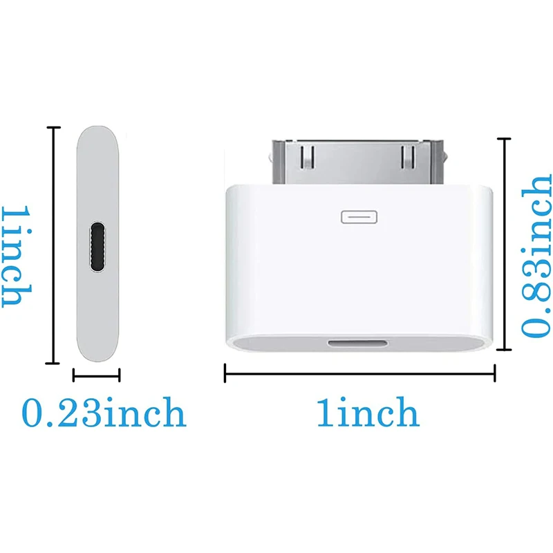 للإضاءة 8 دبوس أنثى إلى 30 دبوس ذكر محول آيفون 4 4s 3G 3Gs iPad 3 2 1 آي بود اللمس شحن مزامنة موصل محول
