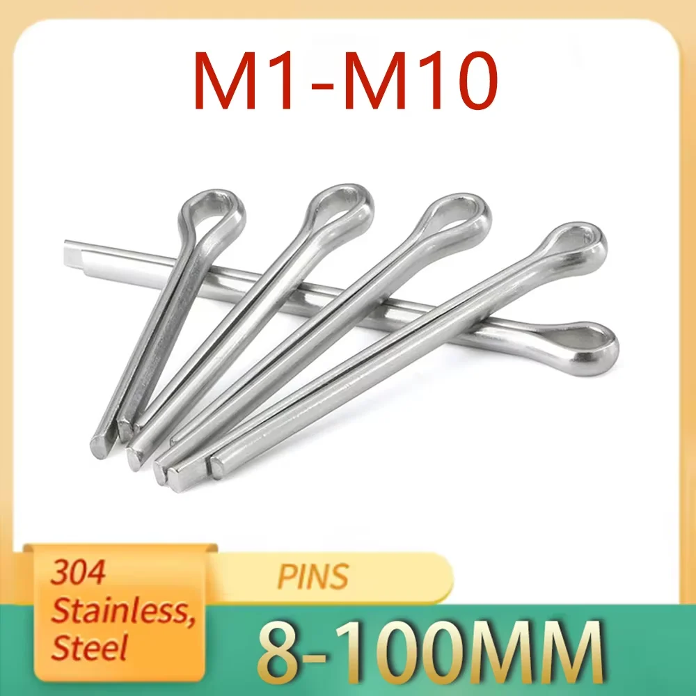 M1 M1.2 M1.5 M2 M2.5 M3 M4 M5 M6 M8 M10 U Shape Type Spring Cotter Hair Pin Steel Pins Split Clamp Open Elastic Stainless Steel