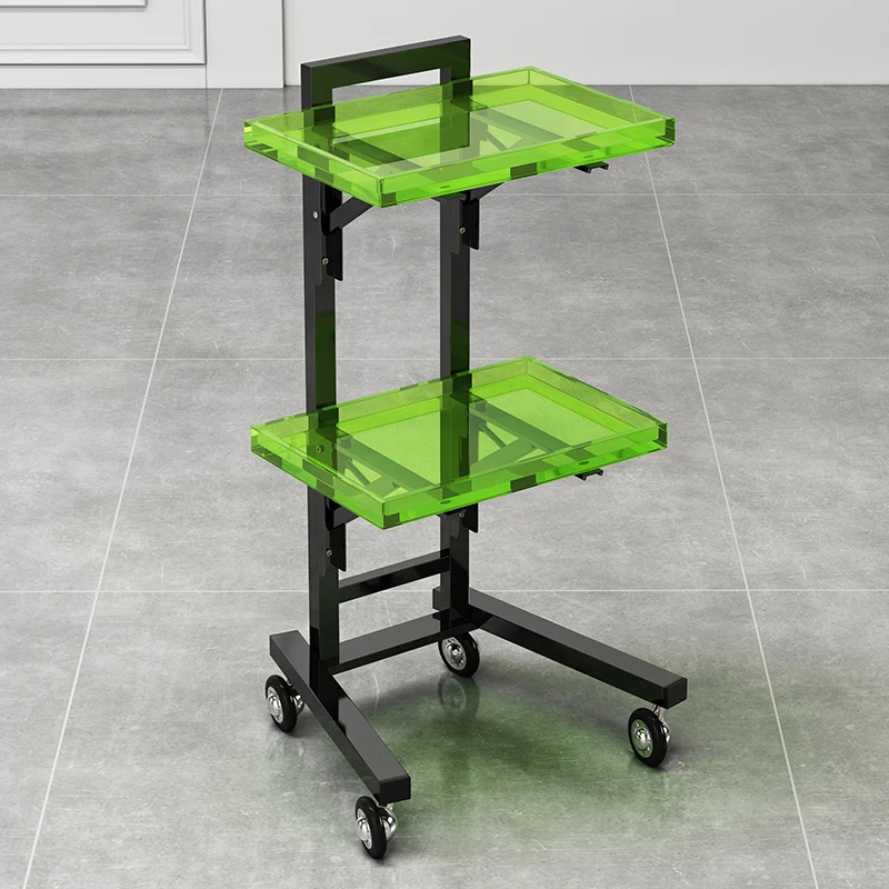 

Stainless steel beauty salon bar cart trolley hair salon tools hair cutting hair folding special perm and dyeing cart