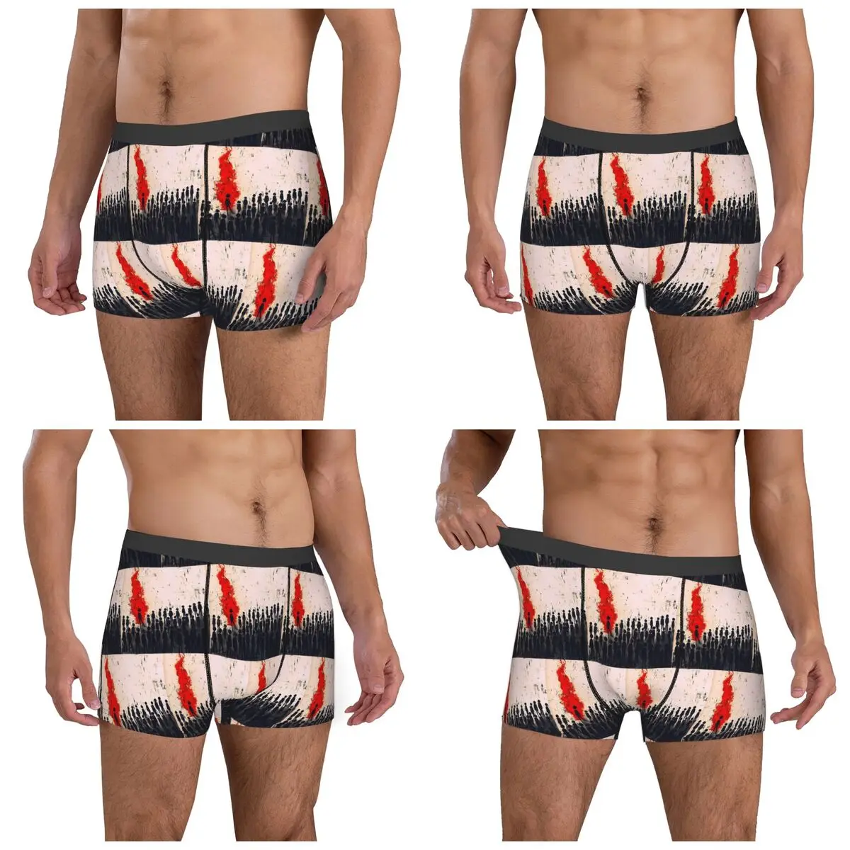Boxer Underpants Shorts Three Days Grace Band Panties Male Comfortable Underwear for Homme Man Boyfriend Gifts