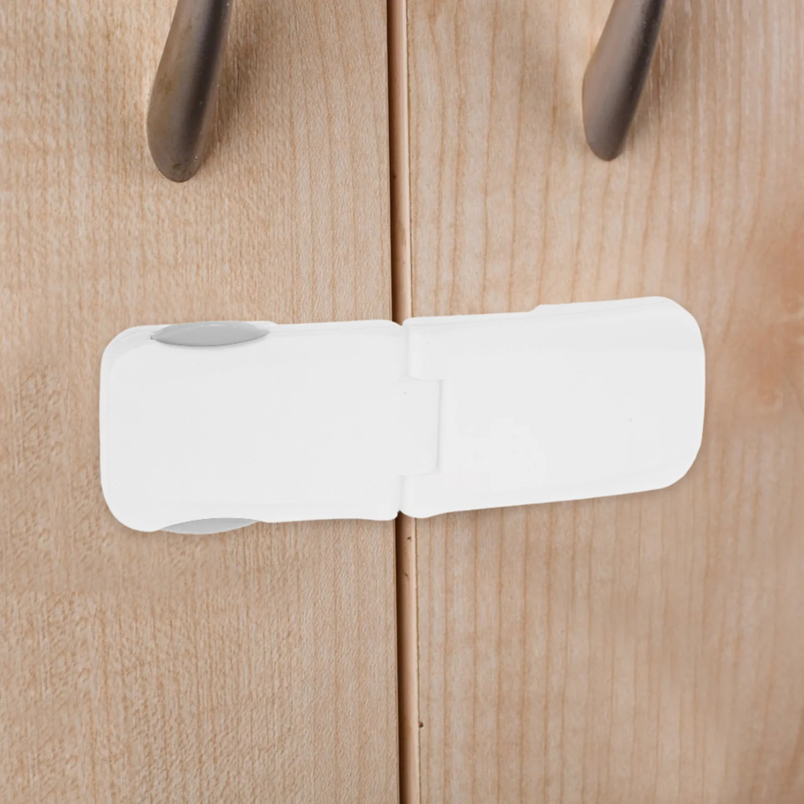 

2Pcs Baby Proofing Safety Locks Infant Cabinet Latches Self Adhesive Childproof Drawer Locks for Pantry Fridge Closet