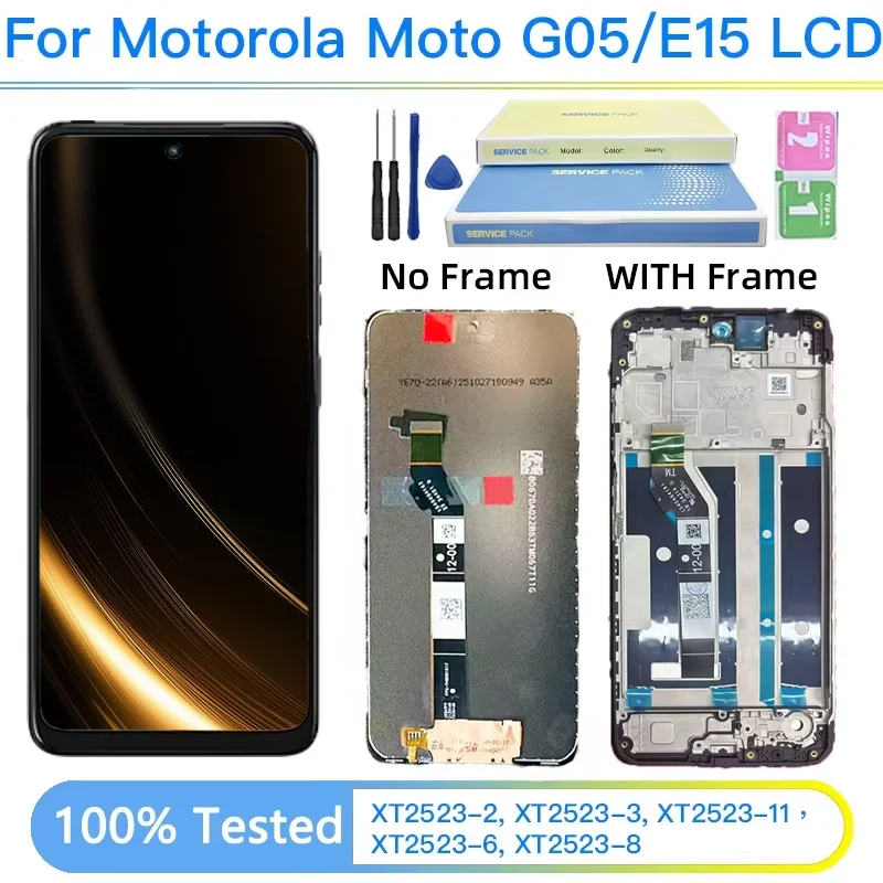 Pantalla 6,67 para Motorola Moto G05 Lcd XT2523-2 pantalla táctil digitalizador para Moto E15 pantalla XT2523-6 pantalla