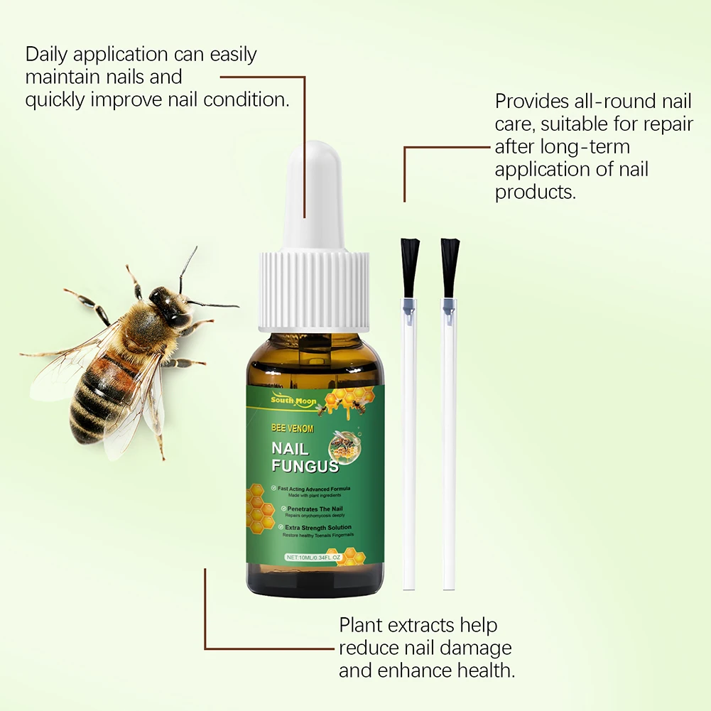 Bee-venom เล็บ-เชื้อรา Soothing สเปรย์มือเท้าเล็บเซรั่ม Anti Infection Treatment Paronychia Strengthening Liquid