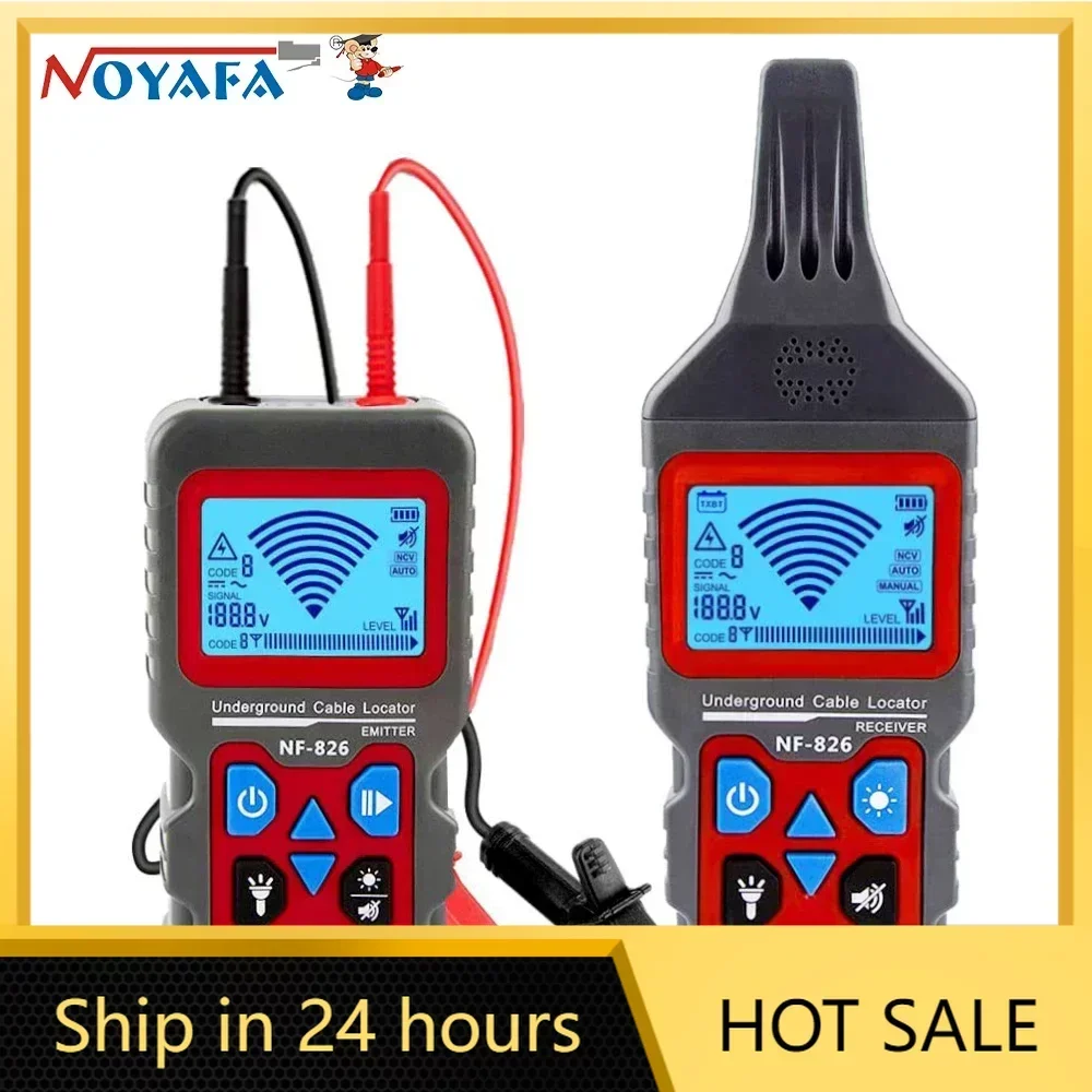 NOYAFA NF-826 Underground Cable Tester Wire Tracker Detect Wall Underground Cable Electrical Line Water and Gas Supply Pipeline