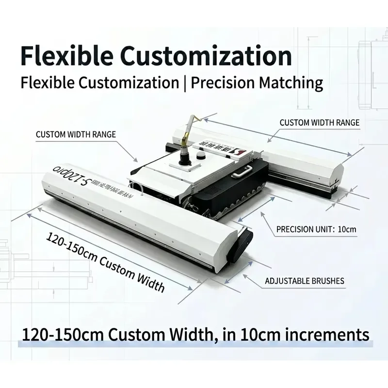 S-120 Solar Panel Cleaning Large-Scale Photovoltaic Plants Dry/Water Cleaning Lithium Battery Powered