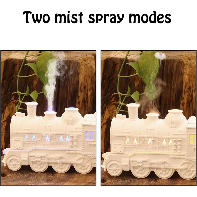 Train Aromatherapy Diffusers Air Humidifier Mist Maker Fragrance Essential Oil Retro Diffuser Remote Control