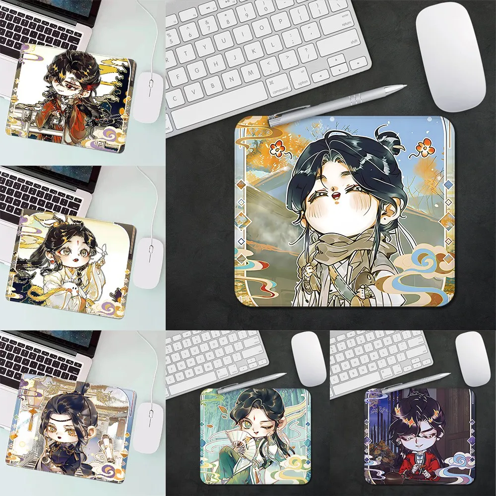 Anime TGCF H-Hualians HD Printing Computer Gamers Locking Edge Non-slip Mouse Pad 25x30CM
