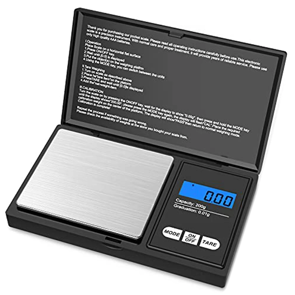 Digital Pocket Scale Digital Food Kitchen Scale Weight in Grams and Ounces Suitable for Jewelry Powder Herbs Spices