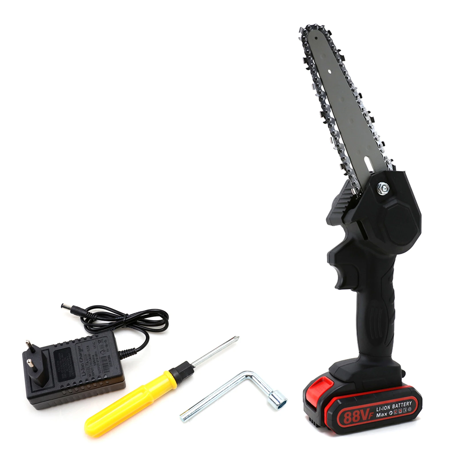 

1200W 6 Inch Cordless Electric Chain Saw Portable Wood Pruning Saw Garden Tree Logging Tool Trimming Saw For Woodworking Cutting