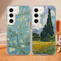2 in 1 PC+TPU Protective Case For Samsung Galaxy S24 S23 Ultra A15 A34 A35 A53 A54 A55 Shockproof Cover Van Gogh's Landscape Art