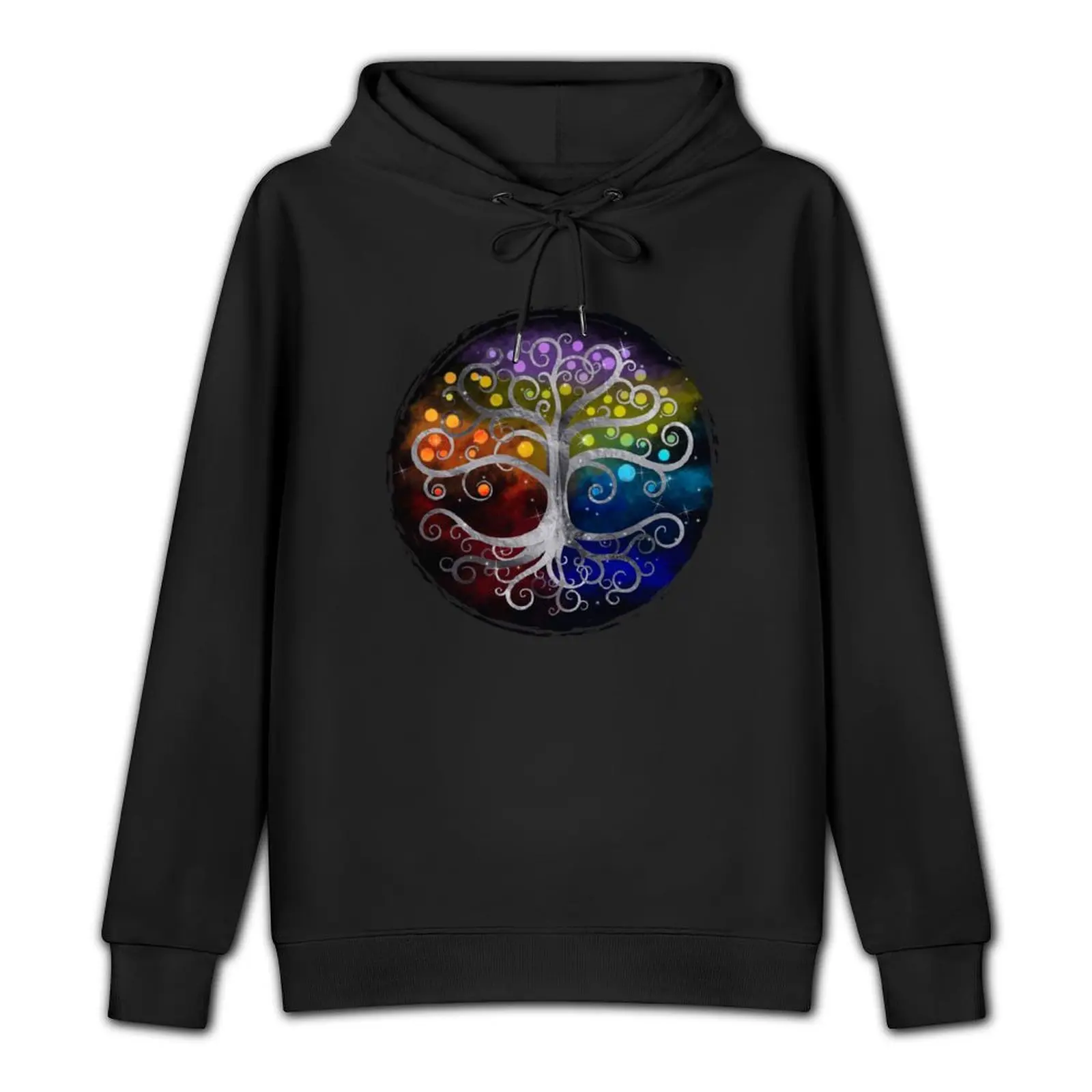 Tree of life Silver Swirl Pullover Hoodie men clothing men's autumn clothes hoodie streetwear