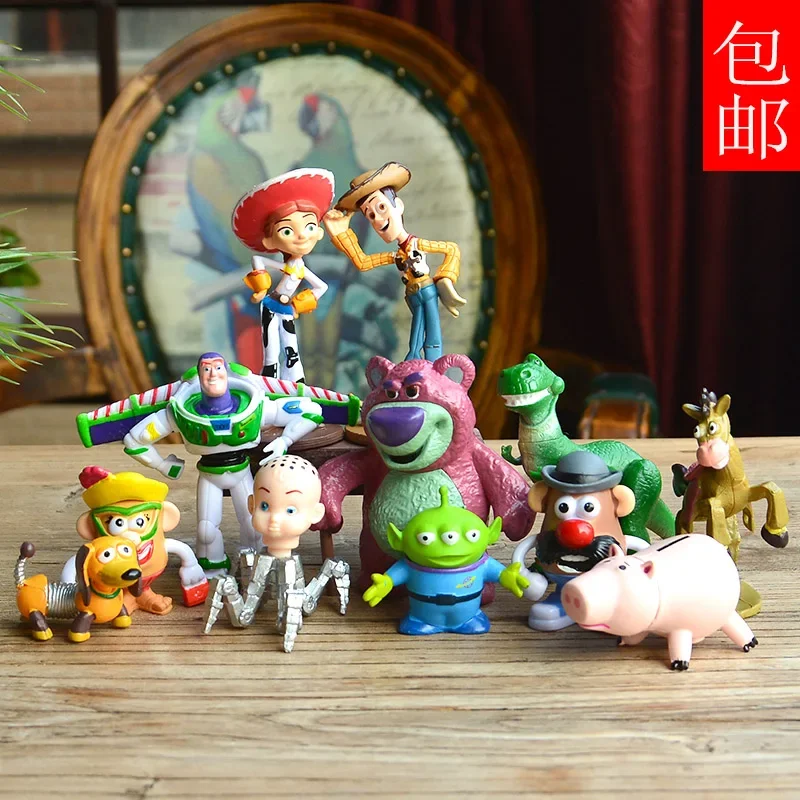 

Disney Toy Story Woody Buzz Lightyear Trish Cake Baking Decorations Doll Model Gifts Anime Figurine Model Desktop Decoration