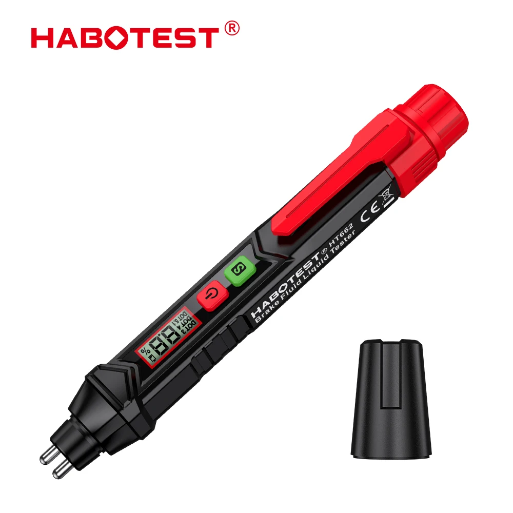 3-Farben-Hintergrundbeleuchtung Tragbarer Digitaler Bremsflüssigkeitstester Präziser Auto-Bremsöltester mit Ton- und Lichtalarm DOT3 DOT4 DOT5.1 – Detail 4