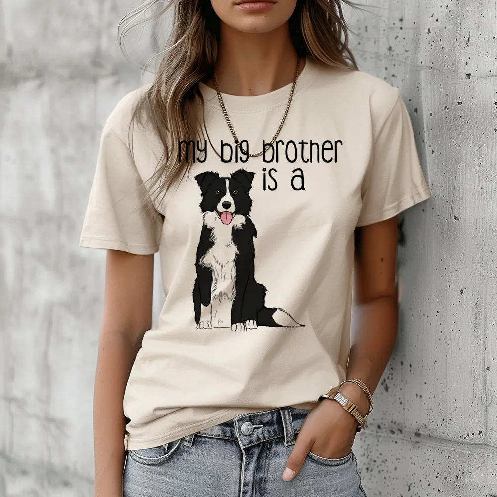 Border Collie t shirt women streetwear graphic t shirt female comic manga clothes