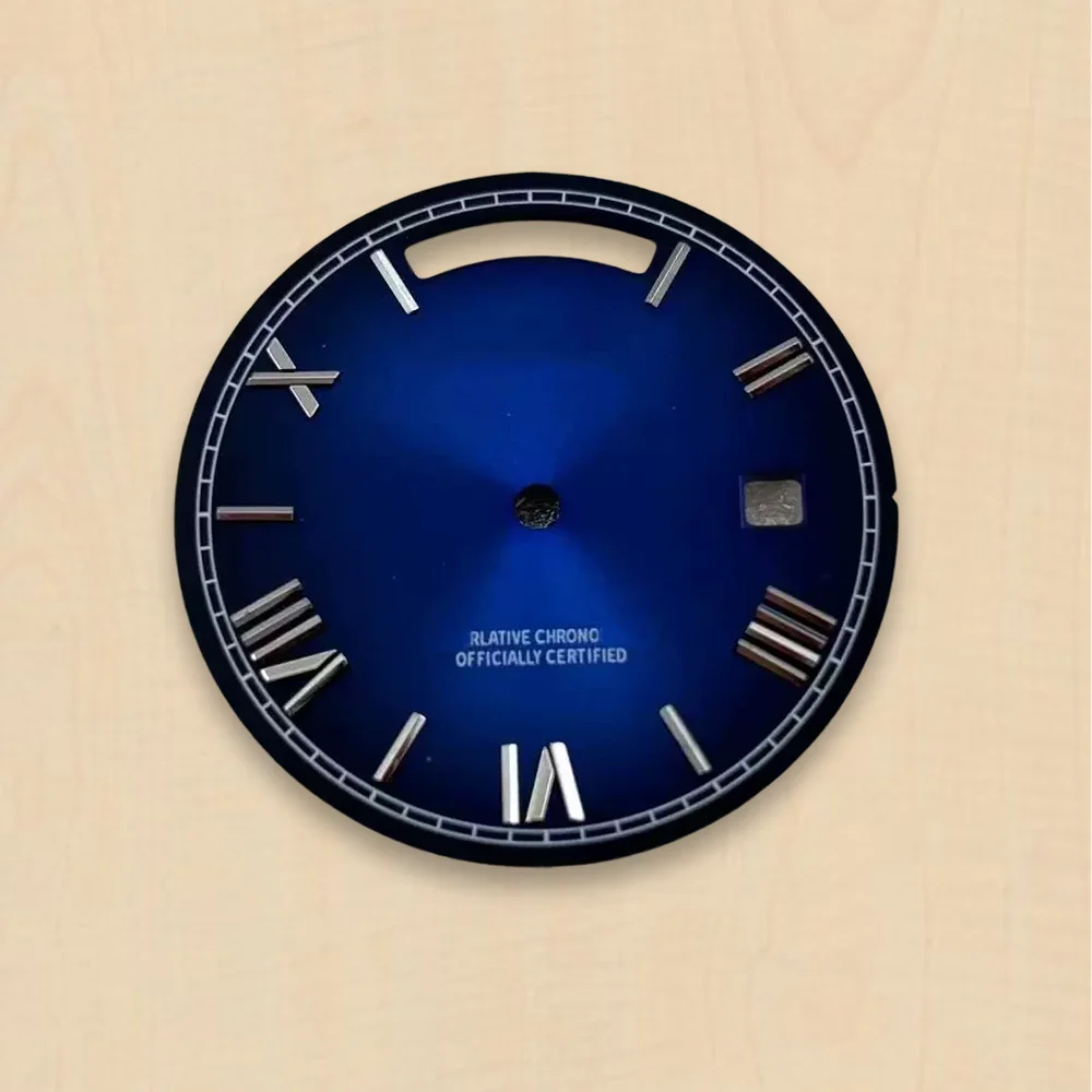 Day And Date Roman numerals Dial 31mm S Dial Fit 8285 Movement Sunray Dial 31MM 8285 Watch Modification Accessories image 3