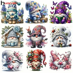 Huacan New Arrivals Diamond Painting Portrait Gnome Diy Mosaic Flower Rhinestone Pictures Kit Wall Art Decor For Home
