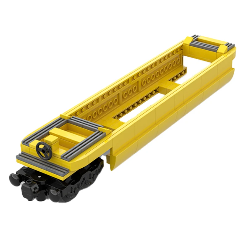 MOC Serie di Trasporto Treno di Trasporto Città Mini Carrelli Assemblare Kit di Blocchi di Costruzione Piccole Particelle Modello Mattoni Regalo per Bambini