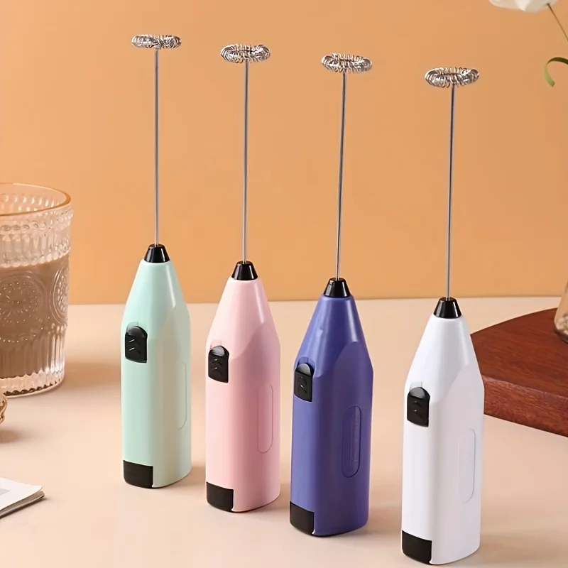 Egg Beater Electric Handheld Rotary Egg Whisk Coffee Frothing Wand Milk Cappuccino Frother Mixer Portable Kitchen Tools