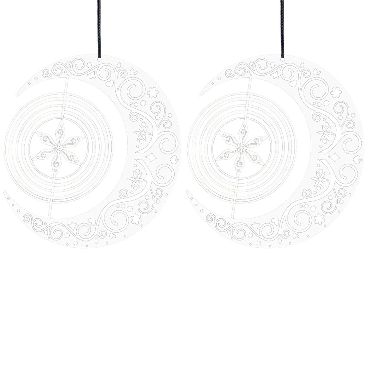 A71P 3d Mandala หมุน Wind Chime จี้ Nordic Garden Courtyard แขวนตกแต่ง