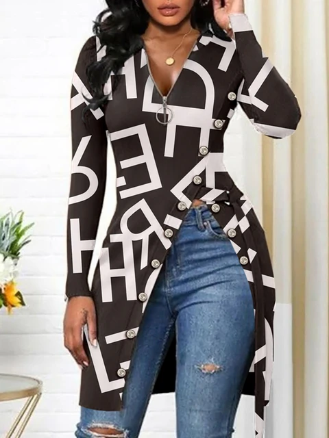 Blusa larga de moda cheap