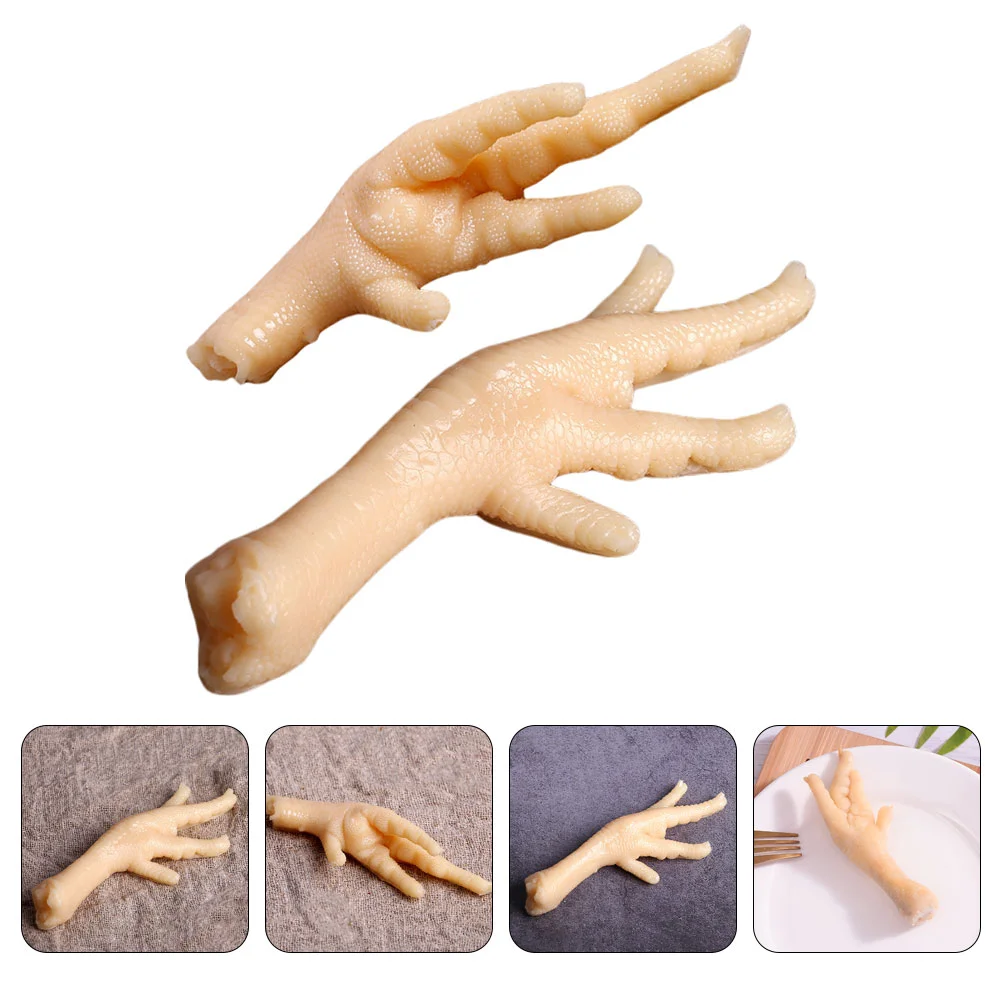 

Imitation Chicken Feet Artificial Food Model Fake Prop Ornament Fish Tank Decorations