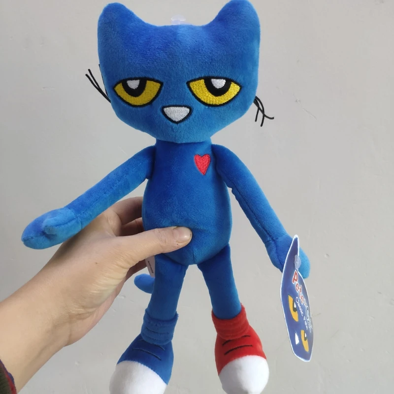 

Pete The Cat Plush Doll Pizza Party Soft Plush Blue Cat Stuffed Animal Toy Super Soft Pete Kitty Ideal for Christmas & Birthdays