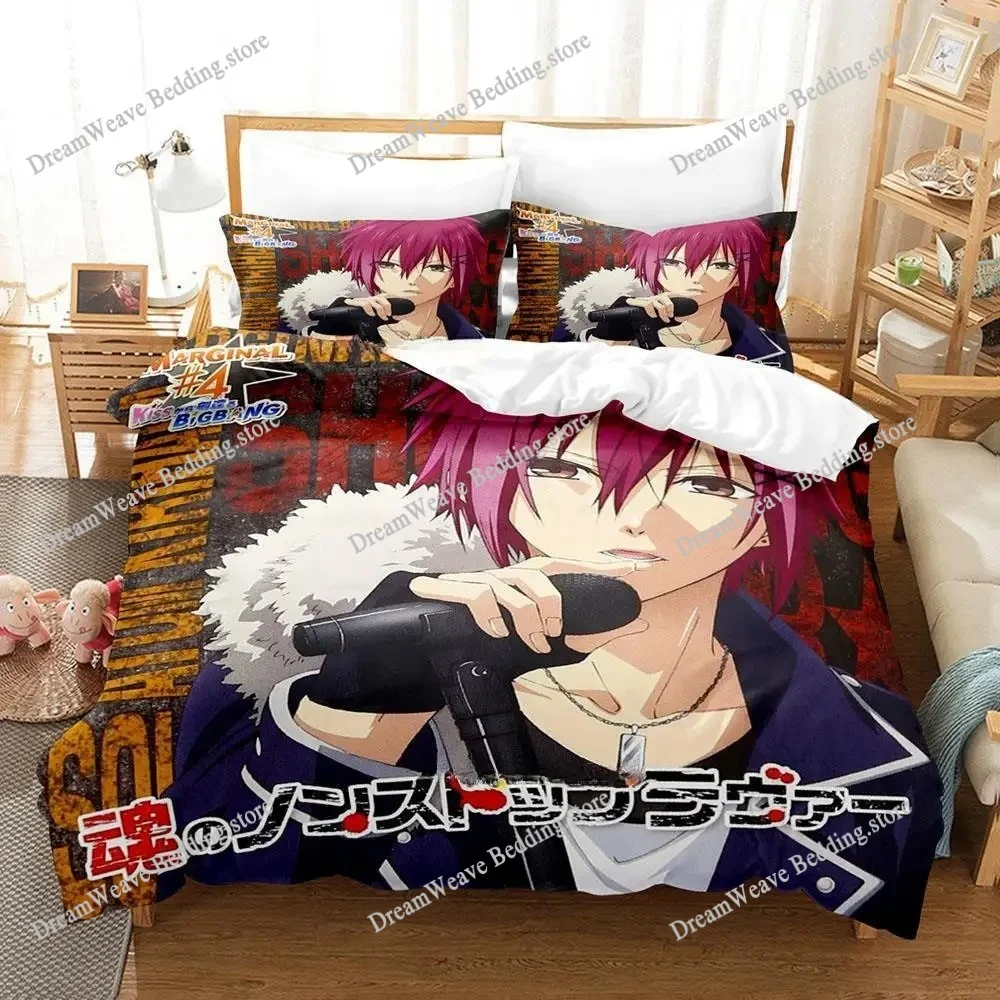 

New 3d Print Anime Marginal #4 Bedding Set Boys Girls Twin Queen King Size Duvet Cover Pillowcase Bed Boys Adult Home Textile