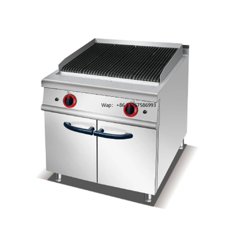 Hot Selling Stainless Steel Lava Rock Grill Griddle Free Standing Gas Griddle BBQ Grill for Restaurants and Hotels