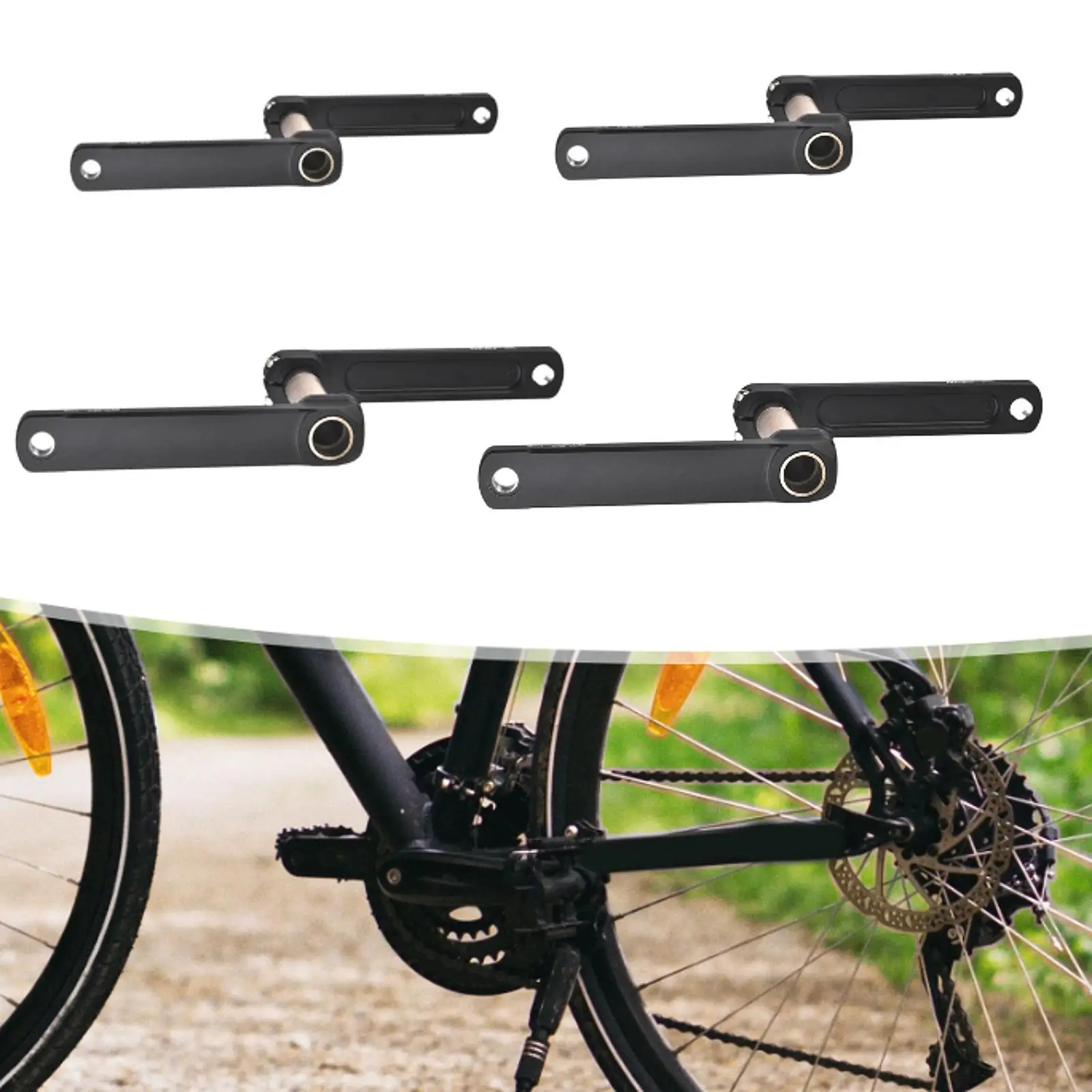 

Шатунный рычаг шоссейного велосипеда, левый и правый, легкий, черный, простой в установке, набор рычагов шатуна, ремонтные необходимые детали