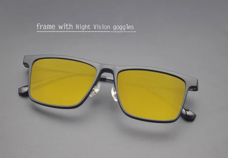 Titanrahmen Ultem Brille 3D Ultraleicht für Männer mit polarisiertem Magnet Clip-On Sonnenbrille Myopie verschreibungspflichtige Linse Fahren – Detail 8