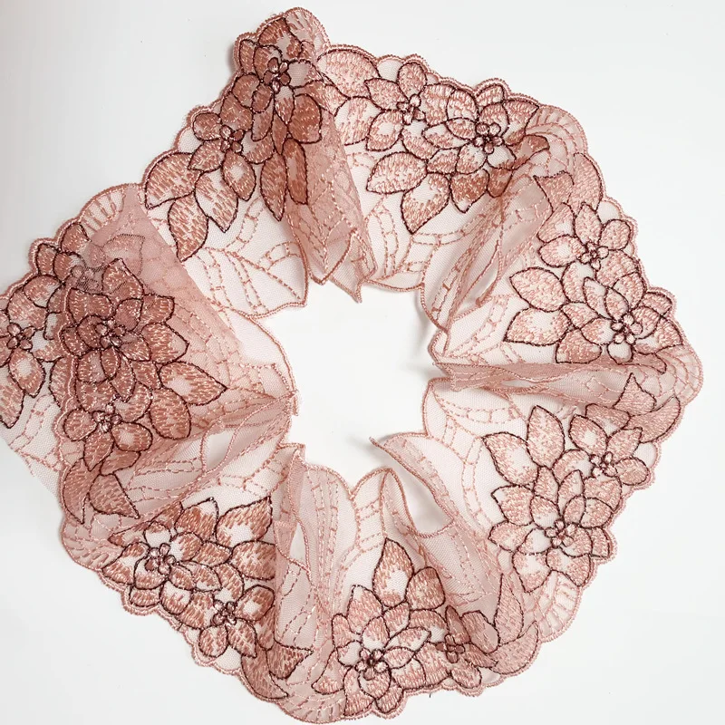 30Yards Floral Beautiful Embroidered Lace Trim Fabric Sleeves Bra Dress Neckline Sewing Underwear Trimmings New Arrival