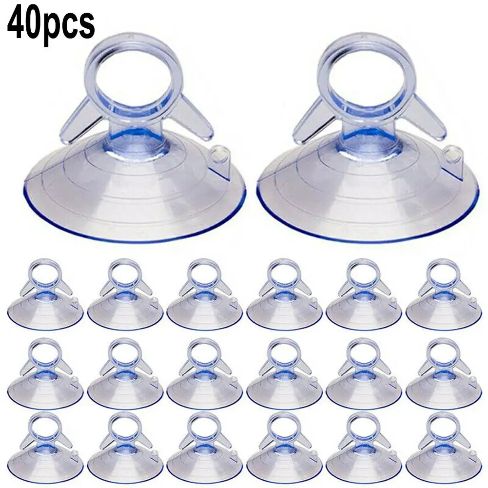 

40 PCS Automotive Interior Car Sunshade Suction Cup Pull Ring Dovetail Suction Cup Diameter 45mm PVC Rubber Plastic Suckers Hook