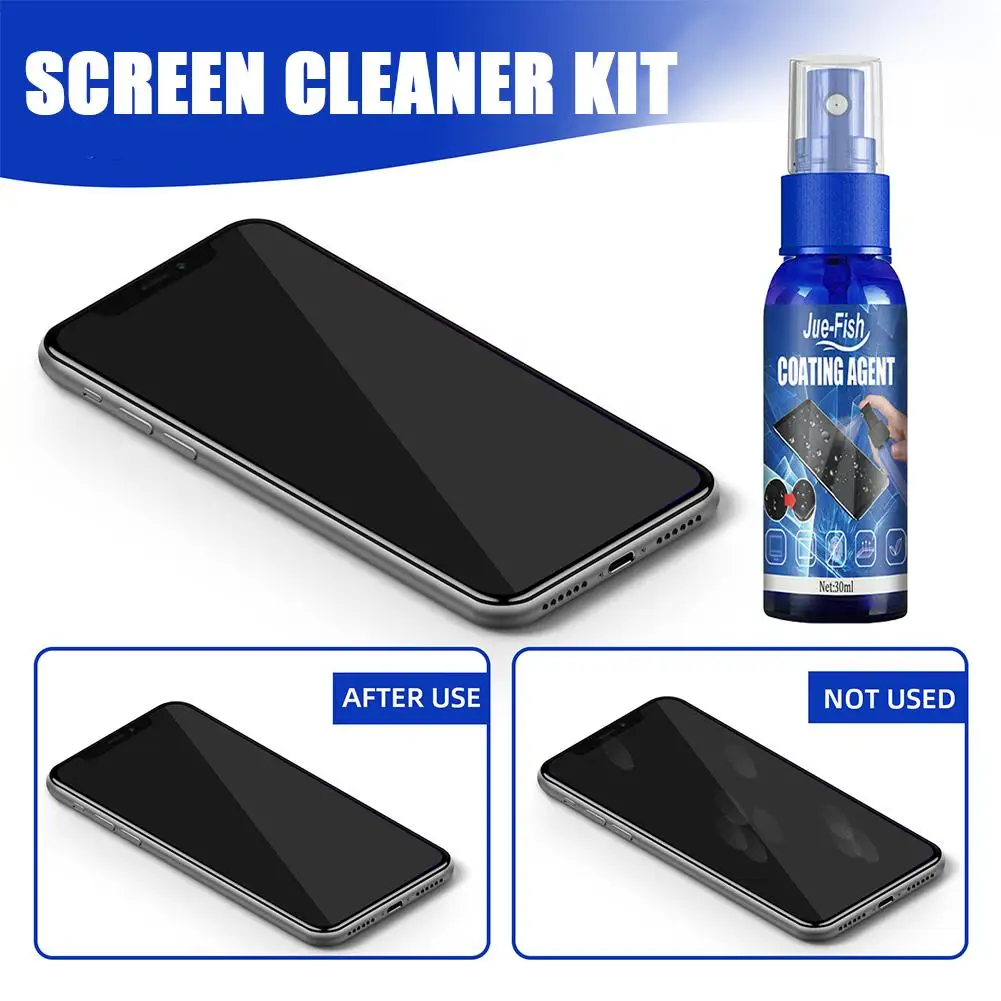 Hydrophobic Liquid Screen Protector Spray Anti-Scratch Fingerprint Protection for Phone And Tablet Tablet Phone Screen Coating