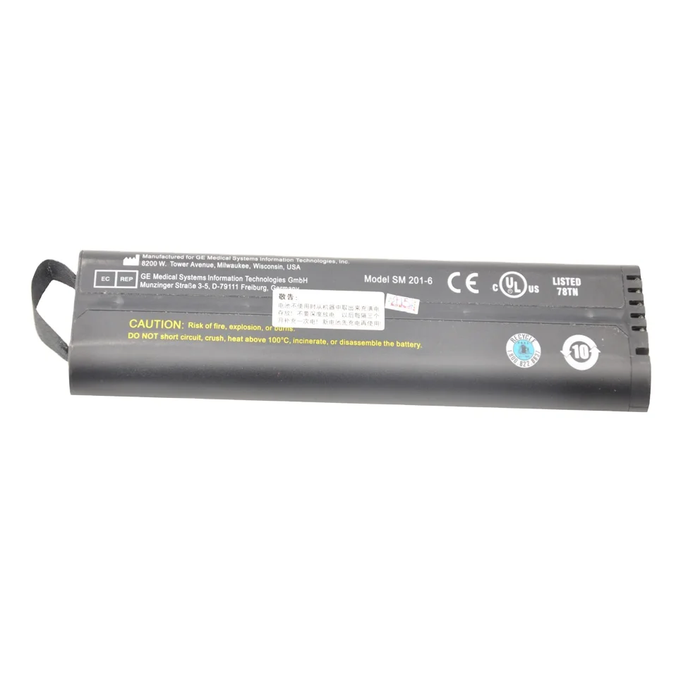 

Rechargeable Lithium-Ion Medical Battery SM201-6 11.V for GE Dash3000/4000/5000