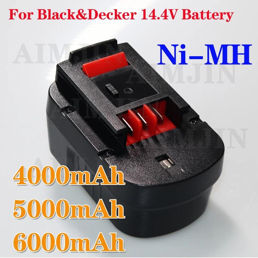 For Black&Decker 14.4V 4000mAh/6000mah Ni-Mh Power Tool Battery For Black&Decker FSB14 FS140BX 499936-34