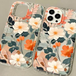 Flower Case For Samsung A54 5G A55 A53 A15 A34 A33 A32 A14 A13 A12 A52 A05 A23 A24 A73 S24 Ultra S23 S22 S21 S20 FE Soft Covers
