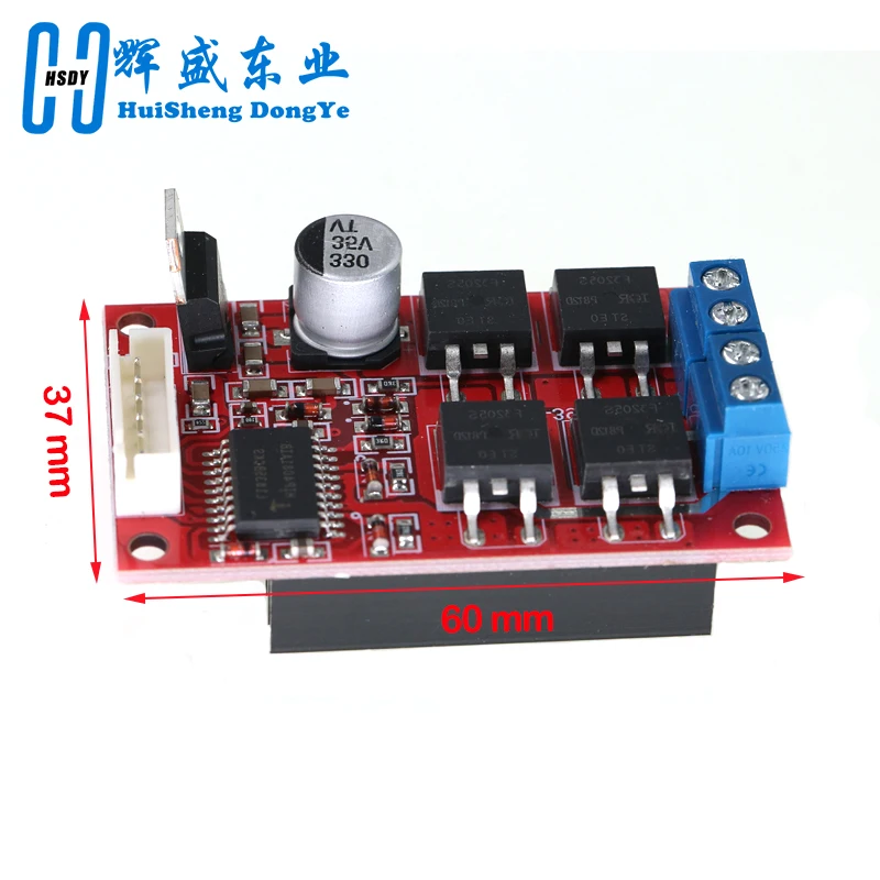 DC Motor Driver Board H-Bridge PWM Motor Controller Module 450W DC 12V/24V/36V Reversing Brake