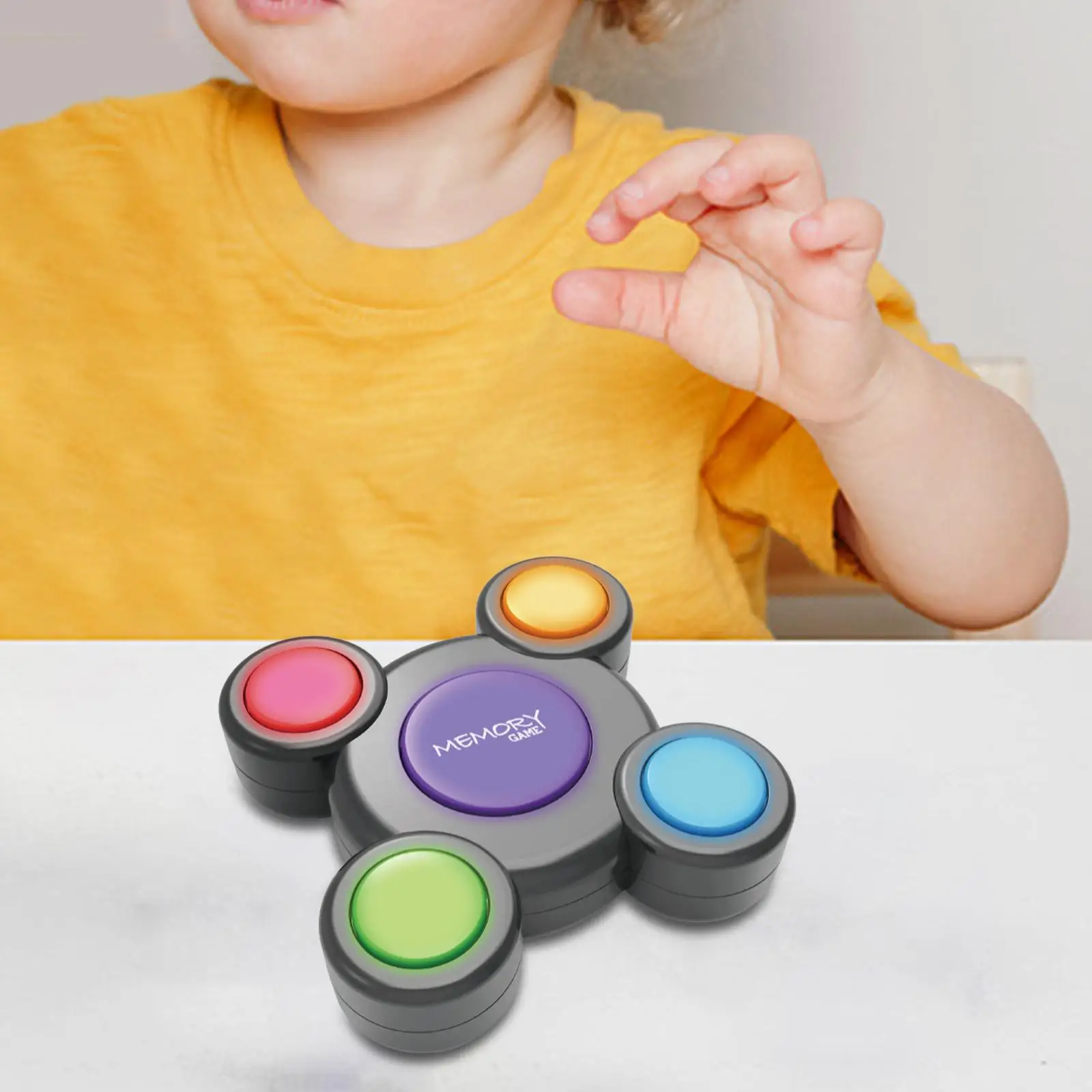 Electronic Memory Game Kids Toys for Children Age 4 Plus Fun Memorizing Toy with Lights Sounds Portable Indoor Learning