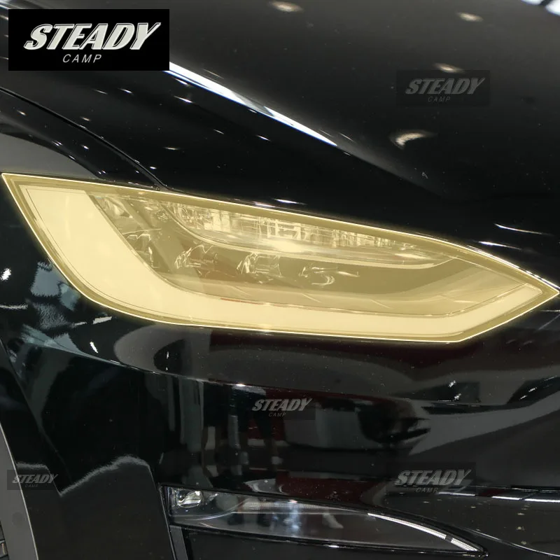 

Pre cutting Car Exterior Headlights PPF transparent protective film TPU scratch resistant film For Tesla Model X 2023-2024