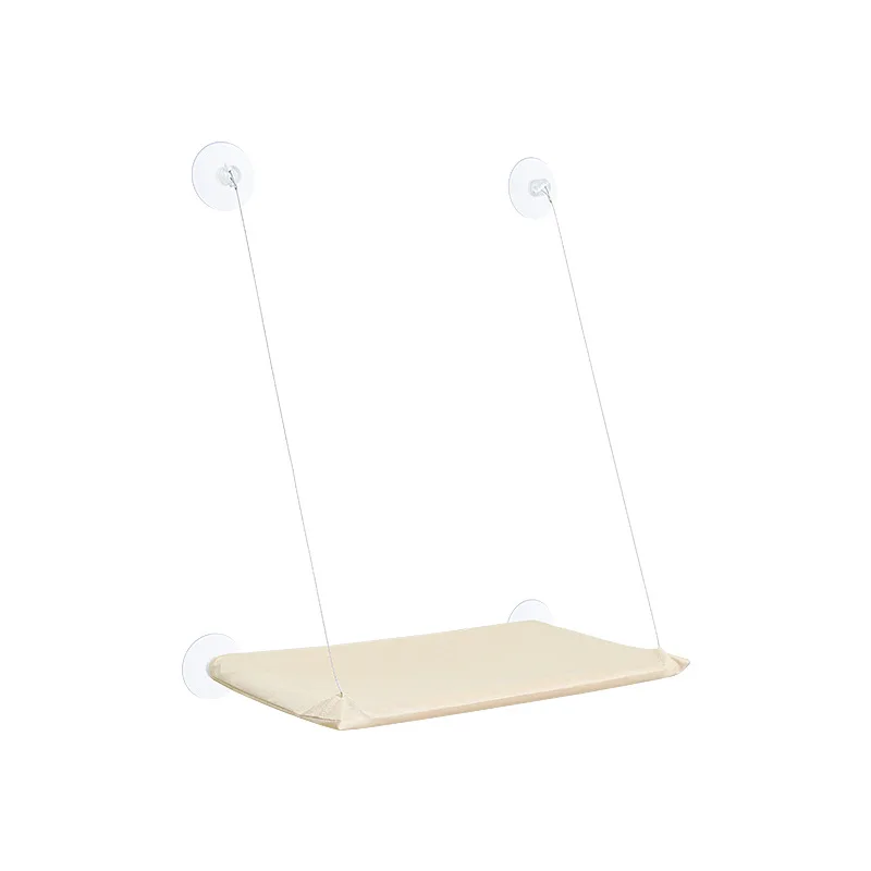 Window Mounted Cat Hammock Suction Cup Hanging Bed Strong Load Bearing Easy Install Sunny Seat Cat Swing Bed for Window Glass