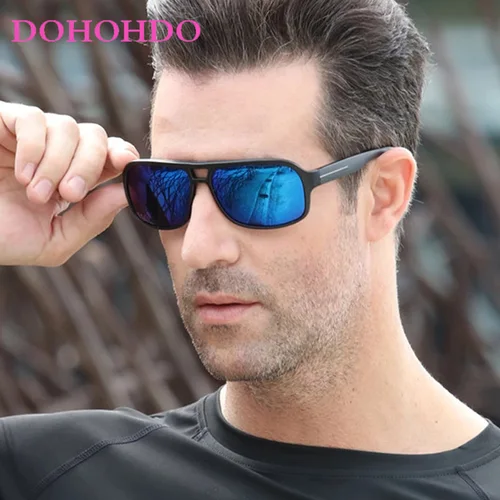 Imagen 1 del producto Gafas de sol DOHOHDO polarizadas clásicas para hombres y mujeres, gafas de sol Retro de marca de diseñador de alta calidad para mujer y hombre, gafas de sol con espejo UV400